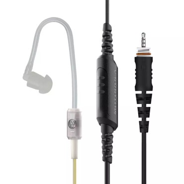 1-WIRE ENH CLEAR TUBE EARPIECE, 2.5MM SINGLE PIN, STRAIGHT