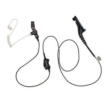 ACCESSOIRE KIT,1 WIRE SURVEILLANCE KIT WITH TRANSLUCENT TUBE, BLACK