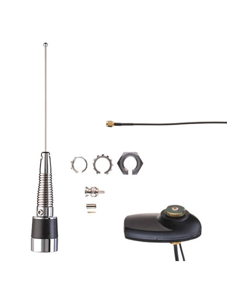 ANTENNE COMBO GNSS (GPS/GALILEO/QZSS/GLONASS), UHF 403-527 MHZ 2.0 DB THROUGH-HOLE BNC