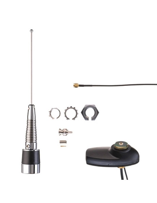ANTENNE COMBO GNSS (GPS/GALILEO/QZSS/GLONASS), UHF 403-527 MHZ 2.0 DB THROUGH-HOLE BNC