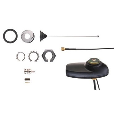 ANTENNE COMBO GNSS (GPS/GALILEO/QZSS/GLONASS), VHF 146-150.8 MHZ 1/4 WAVE THROUGH-HOLE BNC