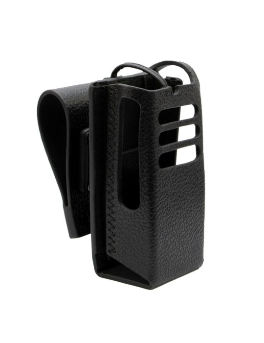 HARD LEATHER CARRY CASE WITH 3.0 INCH SWIVEL BELT LOOP (NO KEYPAD)