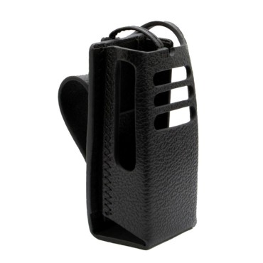 HARD LEATHER CARRY CASE WITH 3.0 INCH FIXED BELT LOOP (NO KEYPAD)