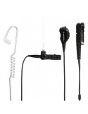 2 WIRE SURVEILLANCE KIT WITH TRANSLUCENT TUBE BLACK